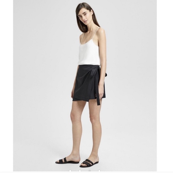 Theory Wrap Tie Skirt Size 4 - Picture 2 of 7